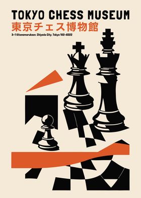 Tokyo Chess Museum Poster