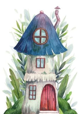 Fairytale mushroom house