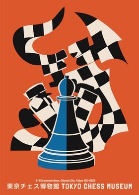 Tokyo Chess Museum Poster