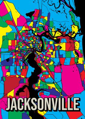 Jacksonville Pop City Map