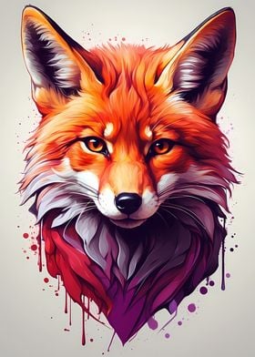 Vivid Fox Portrait