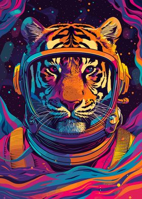 Astronaut Tiger Space