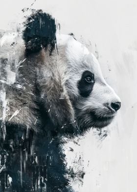 Panda Profile painting