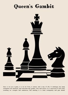 Queens Gambit Chess Poster