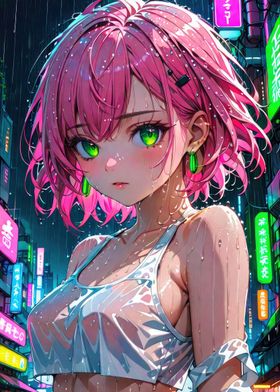 Anime Cyberpunk Woman 4
