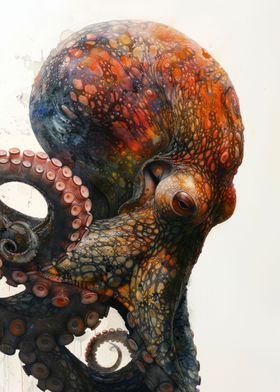 Octopus Profile Art