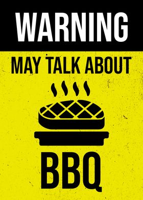 WARNING BBQ FUNNY