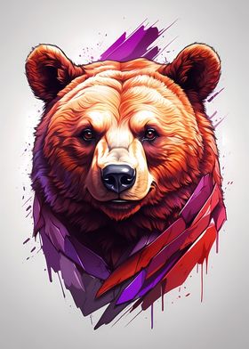 Vivid Bear Portrait