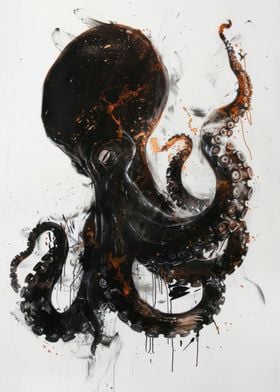 Octopus Watercolor Art