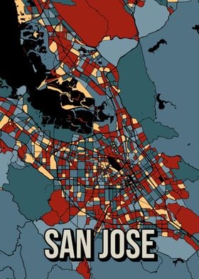 San Jose Retro City Map