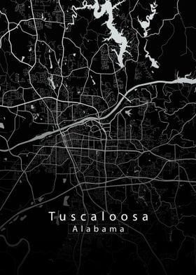 Tuscaloosa Alabama Map