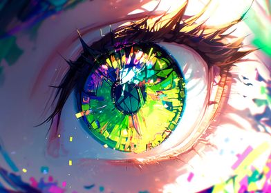 Anime girl eye