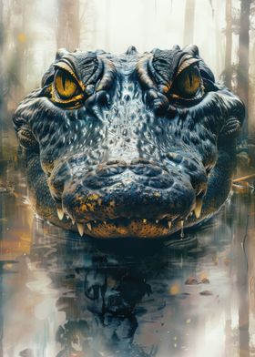 Alligator portrait