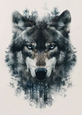 Wolf portrait