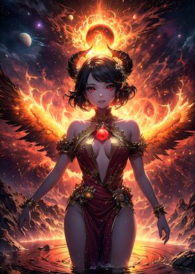 Angel Phoenix Anime Girl