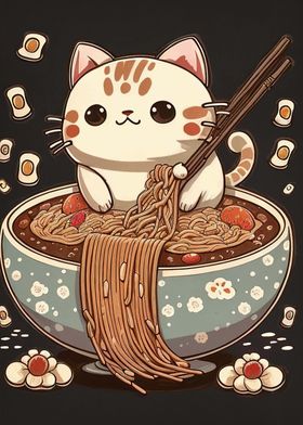 Cat Ramen Japan Food