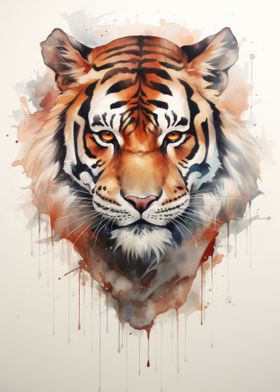 Tiger Watercolor