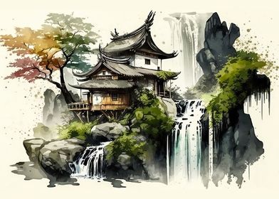 Asian traditional scenery