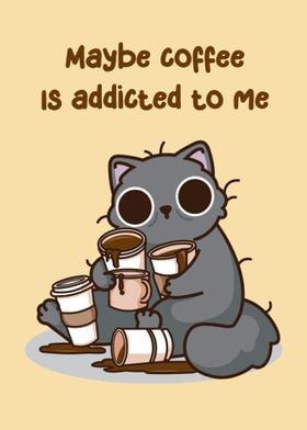 Cat coffee lovers