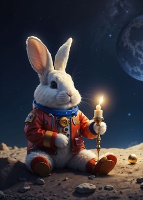 rabbit is on the moon