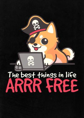 web pirate dog shiba inu