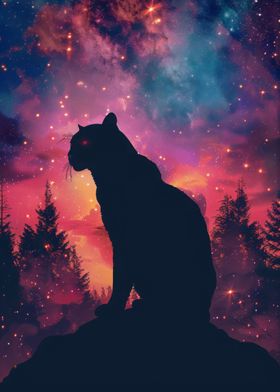 Panther Silhouette Galaxy