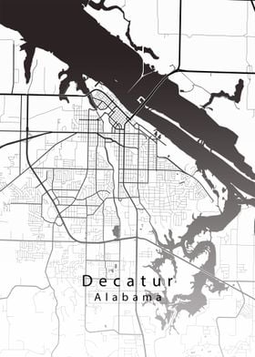 Decatur Alabama City Map