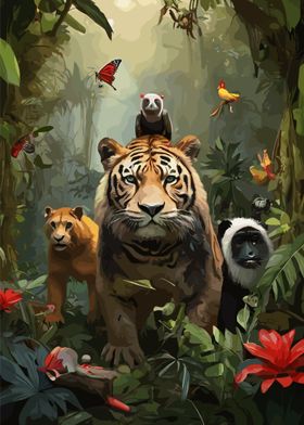 Animals in The Jungle