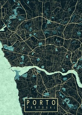 Porto City Map Summer