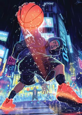 Basketball cyberpunk 