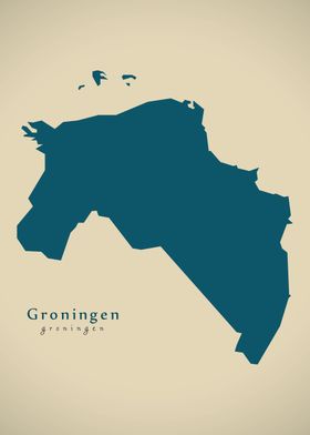 Groningen Netherlands map