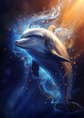 Cosmic Celestial Dolphin