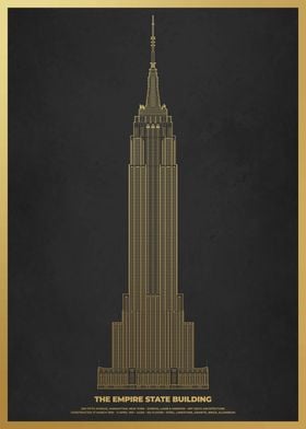 Empire State Building Gold