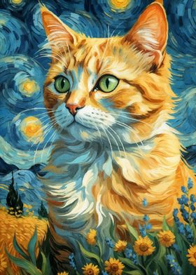 cat vangogh