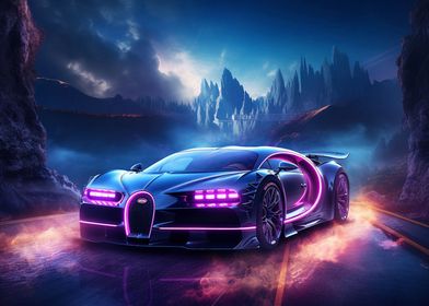 Sport car Bugatti Chiron