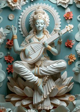 Hinduism God Saraswati