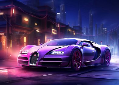 Sport car Bugatti Veyron