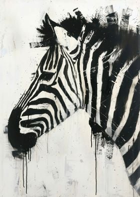 Zebra Elegance Painting