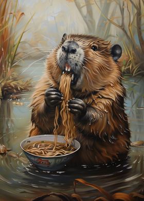 Ramen Spaghetti Beaver