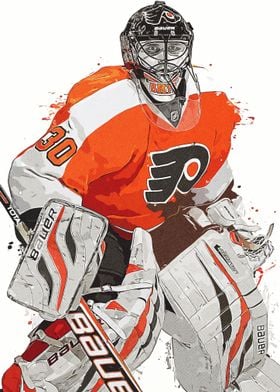 Hockey Player Painting