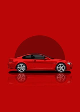 BMW M6 Coupe Red