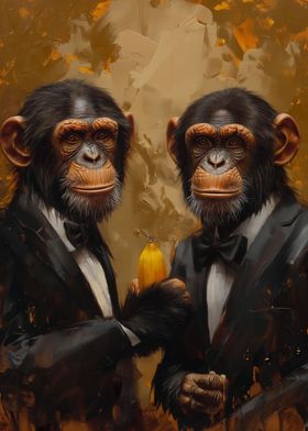 Monkeys with Banana