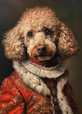 Poodle Royal Portrait