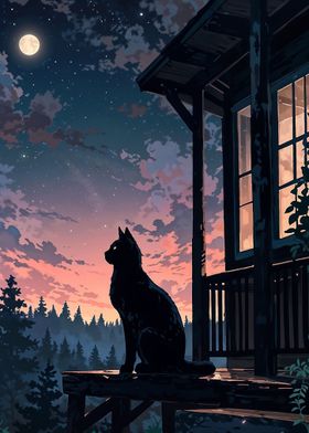 black cat moon