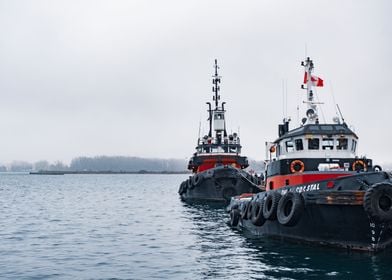 Boats on Lake Ontario