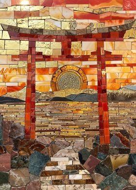 Mosaic Torii Harmony Art