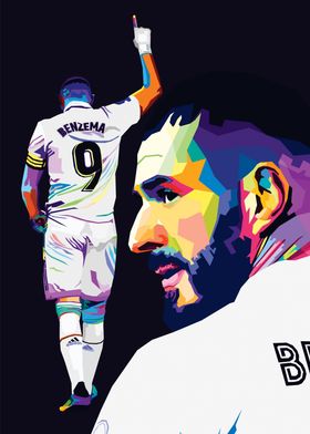 Karim Benzema in Wpap Art