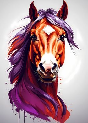 Vivid Horse Portrait