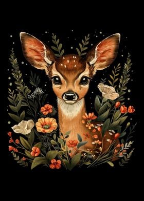 Floral Deer