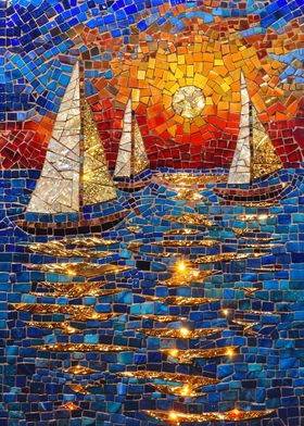 Maritime Mosaic Sunset